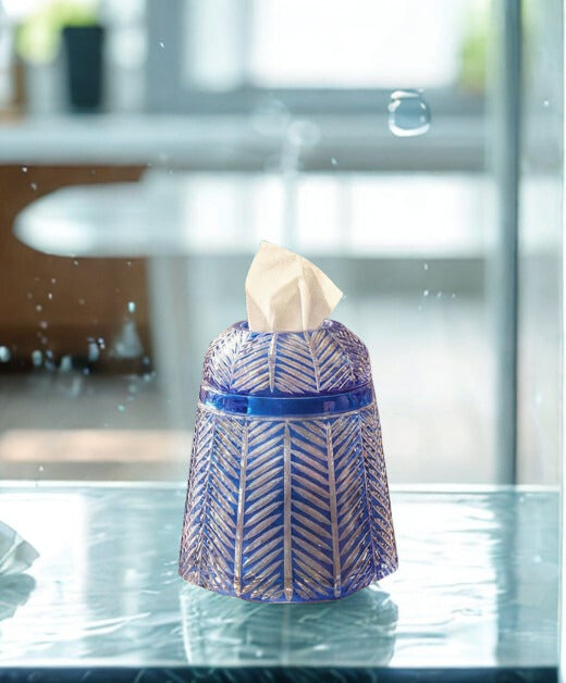 علبة مناديل زجاجية فاخرة - SOUQ ALAWANI 