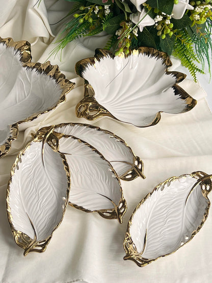 طقم أطباق تقديم بورسلان 7 قطع - SOUQ ALAWANI 