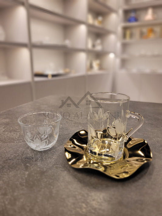 طقم شاي و قهوة 18 قطعة - SOUQ ALAWANI 