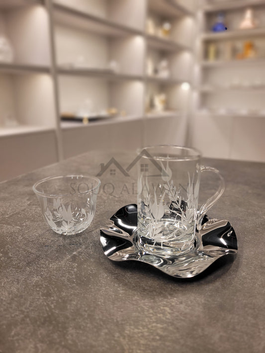 طقم شاي و قهوة 18 قطعة - SOUQ ALAWANI 