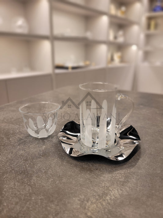 طقم شاي و قهوة 18 قطعة - SOUQ ALAWANI 