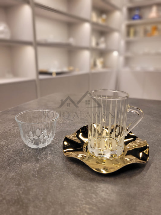 طقم شاي و قهوة 18 قطعة - SOUQ ALAWANI 