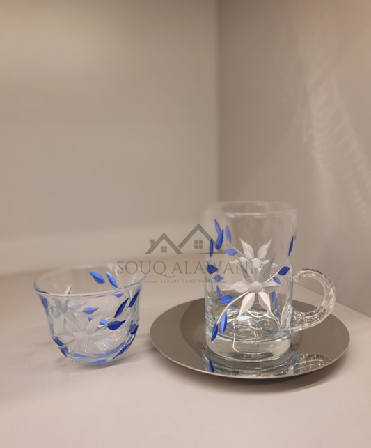 طقم شاي و قهوة 18 قطعة - SOUQ ALAWANI 