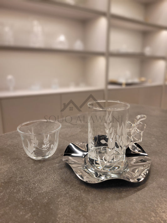 طقم شاي و قهوة 18 قطعة - SOUQ ALAWANI 