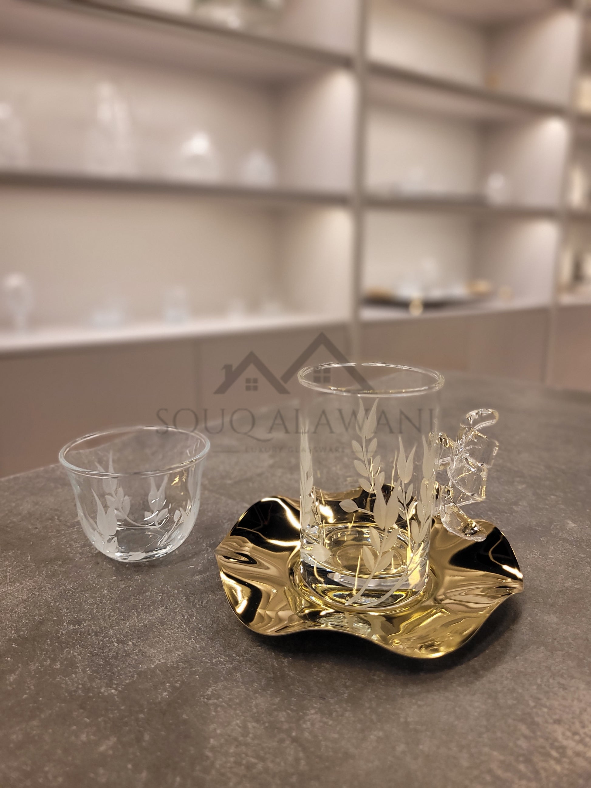 طقم شاي و قهوة 18 قطعة - SOUQ ALAWANI 