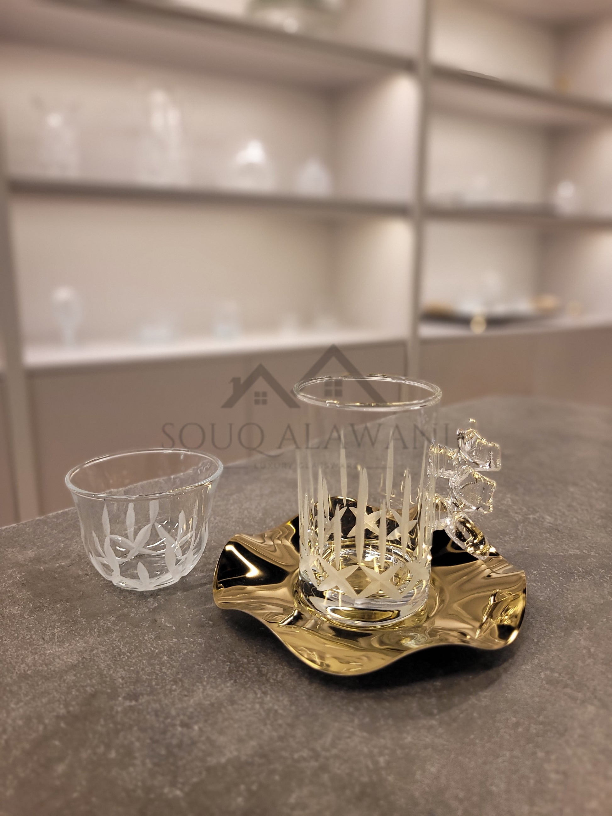 طقم شاي و قهوة 18 قطعة - SOUQ ALAWANI 
