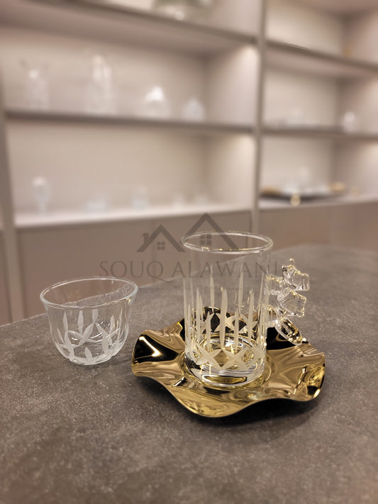 طقم شاي و قهوة 18 قطعة - SOUQ ALAWANI 