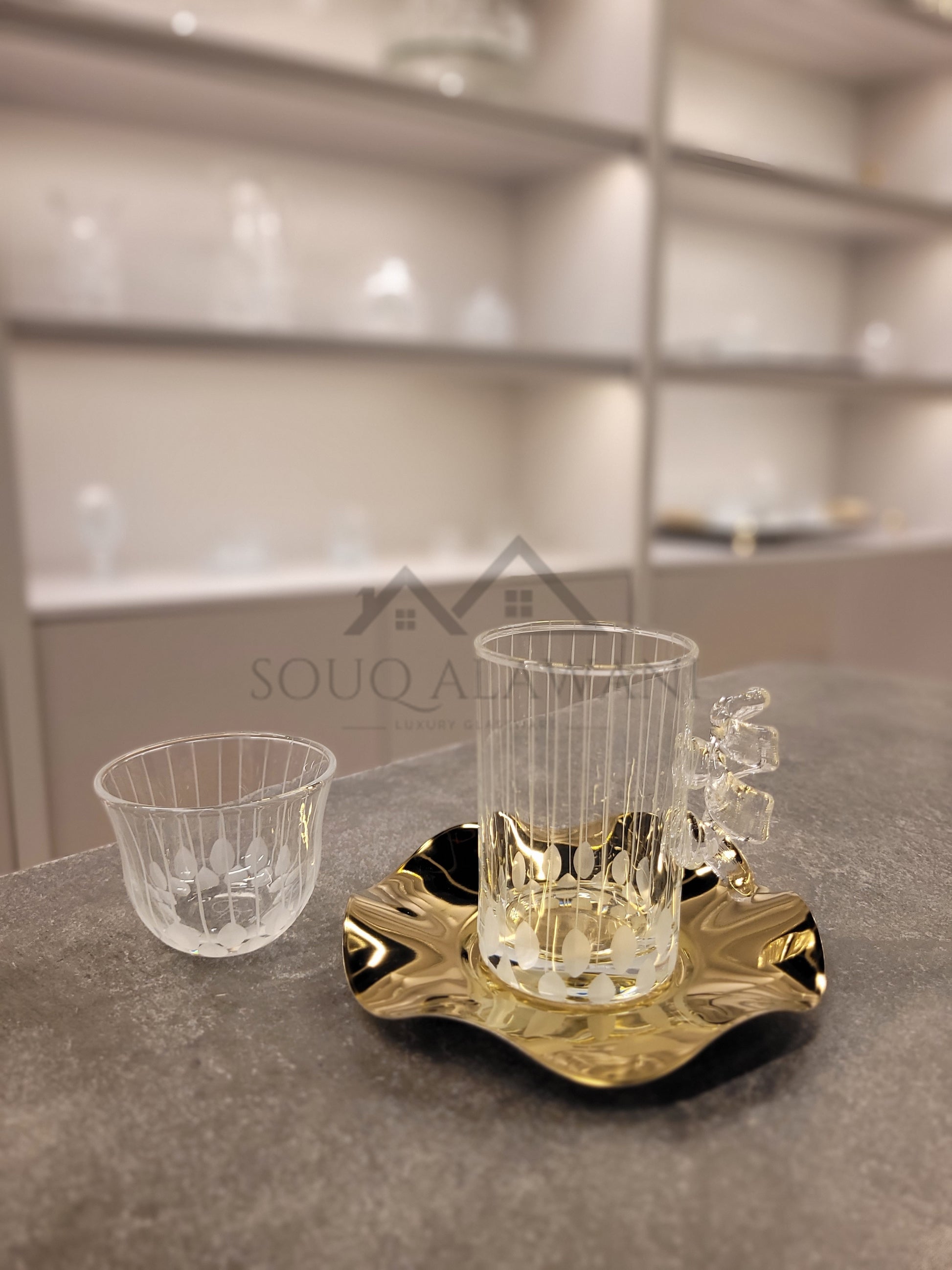 طقم شاي و قهوة 18 قطعة - SOUQ ALAWANI 