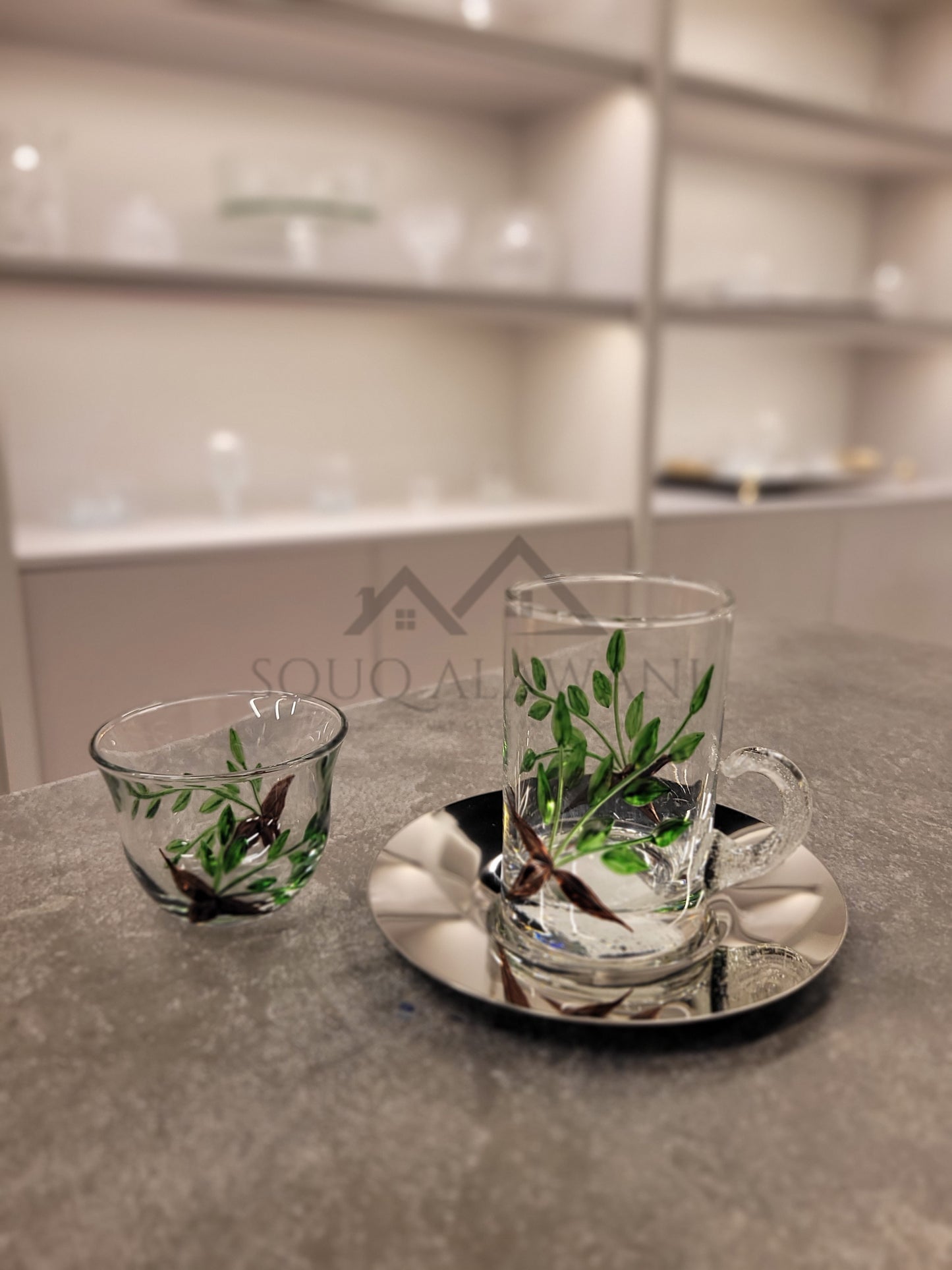 طقم شاي و قهوة 18 قطعة - SOUQ ALAWANI 
