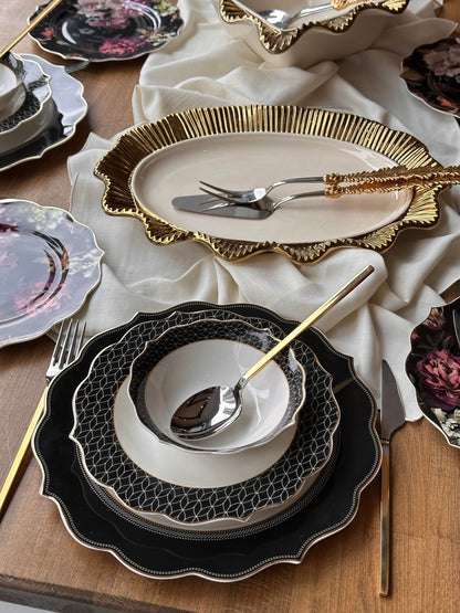 طقم سفرة 6 أشخاص -74- قطعة - SOUQ ALAWANI 