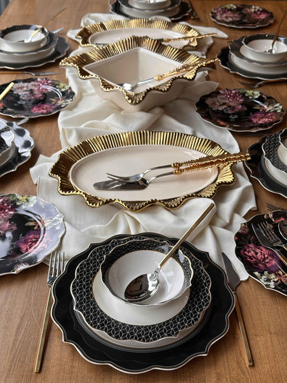 طقم سفرة 6 أشخاص -74- قطعة - SOUQ ALAWANI 