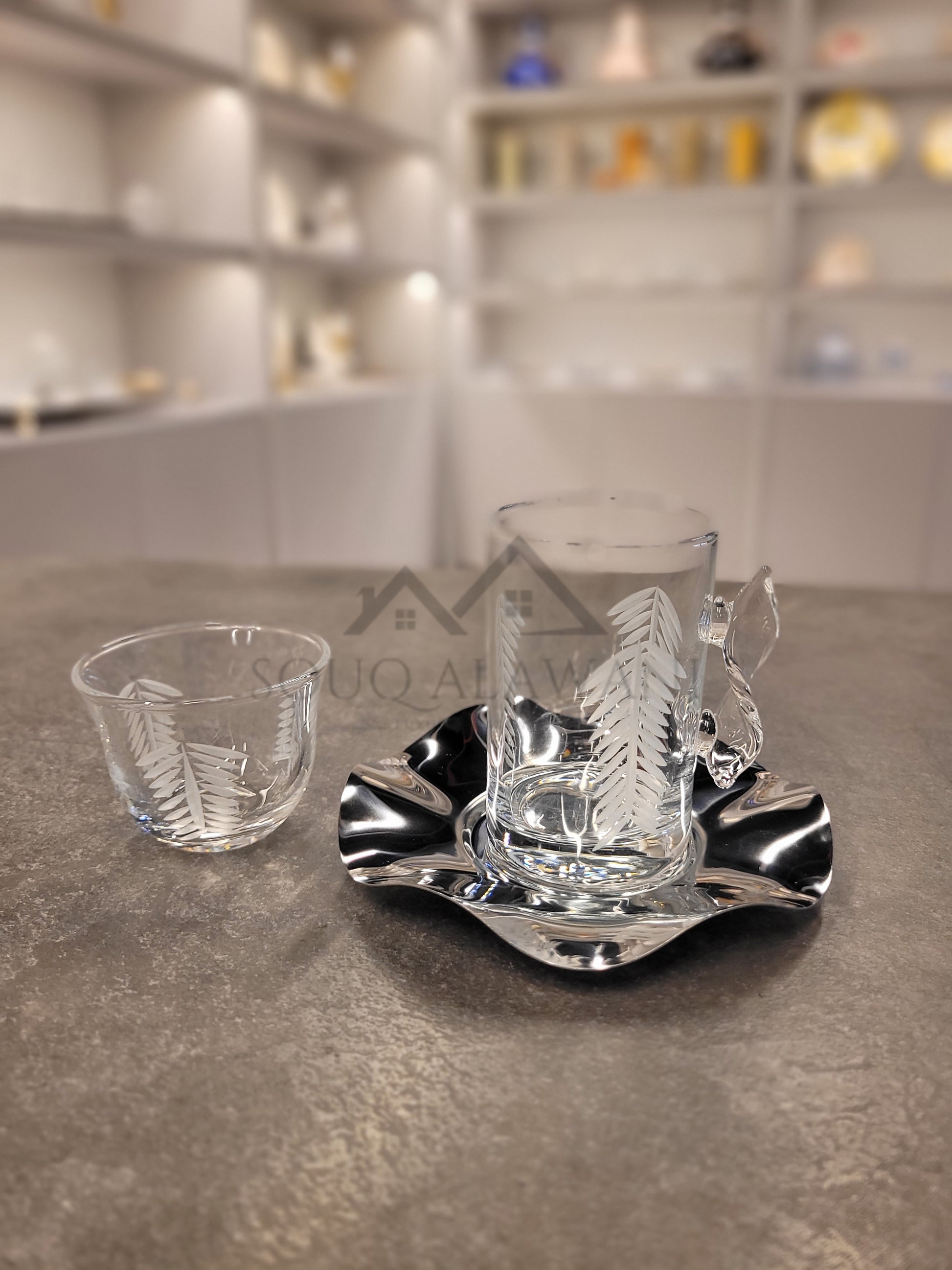 طقم شاي و قهوة 18 قطعة - SOUQ ALAWANI 