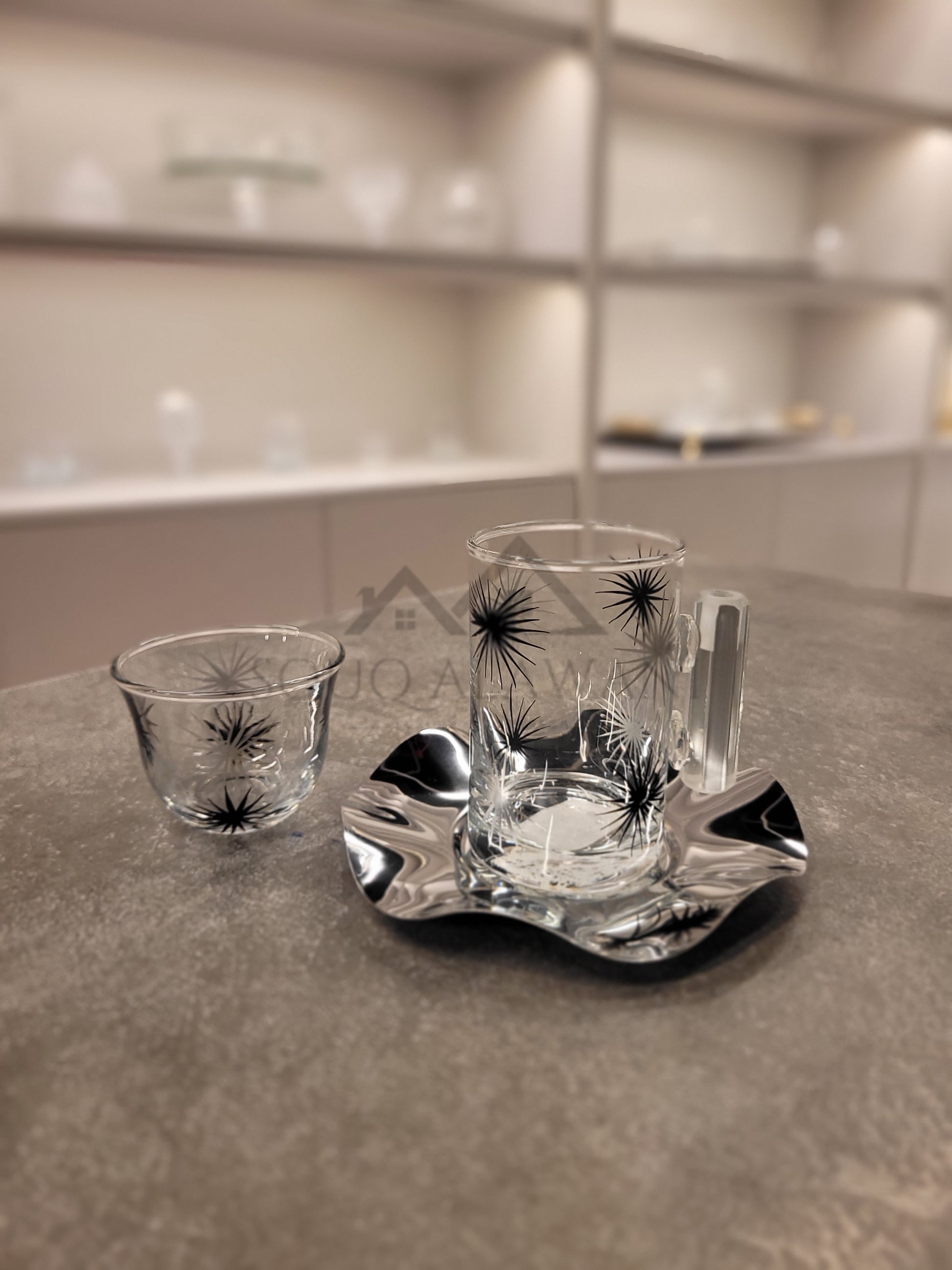 طقم شاي و قهوة 18 قطعة - SOUQ ALAWANI 