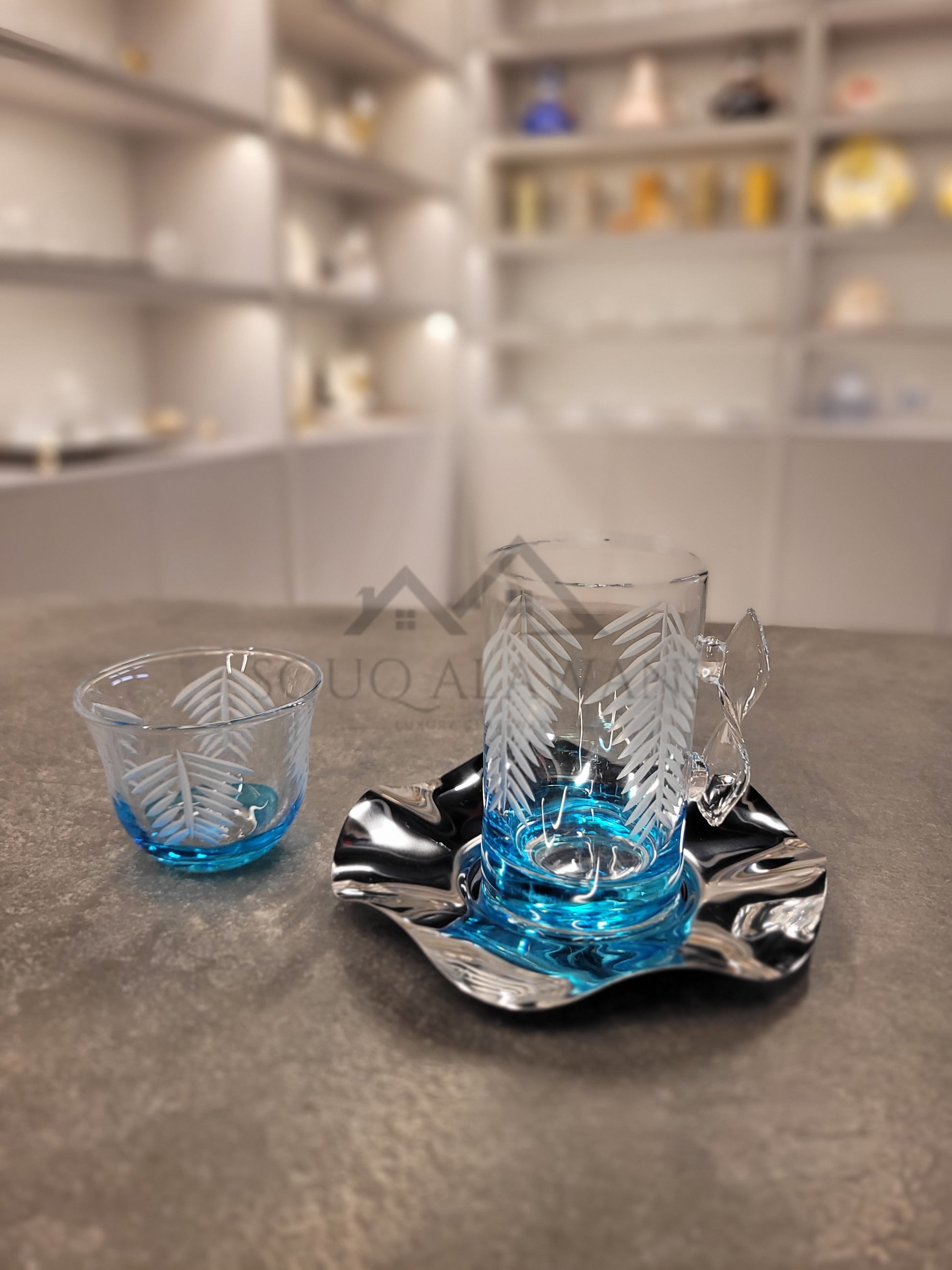طقم شاي و قهوة 18 قطعة - SOUQ ALAWANI 