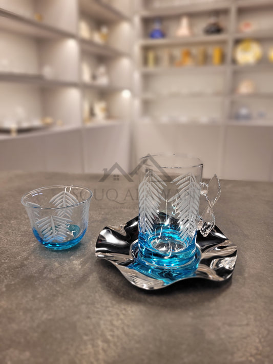 طقم شاي و قهوة 18 قطعة - SOUQ ALAWANI 