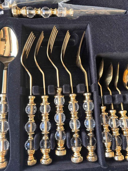 طقم ملاعق 24 قطعة - SOUQ ALAWANI 