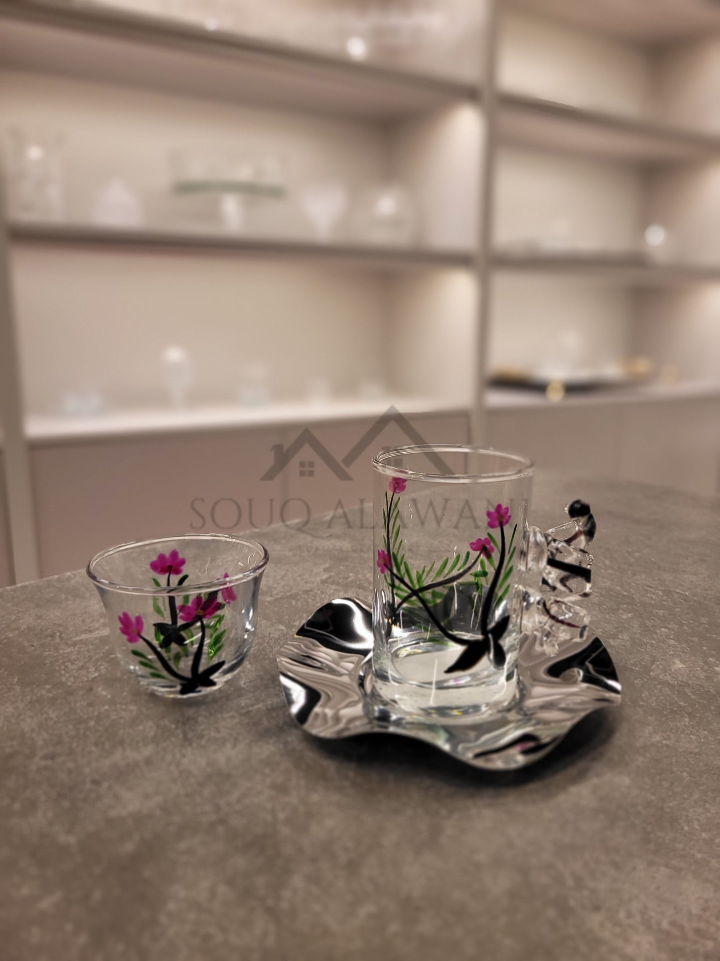طقم شاي و قهوة 18 قطعة - SOUQ ALAWANI 