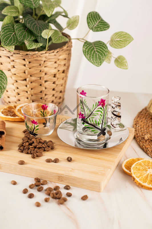 طقم شاي و قهوة 18 قطعة