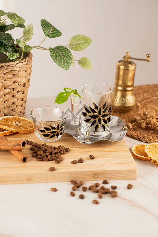 طقم شاي و قهوة 18 قطعة