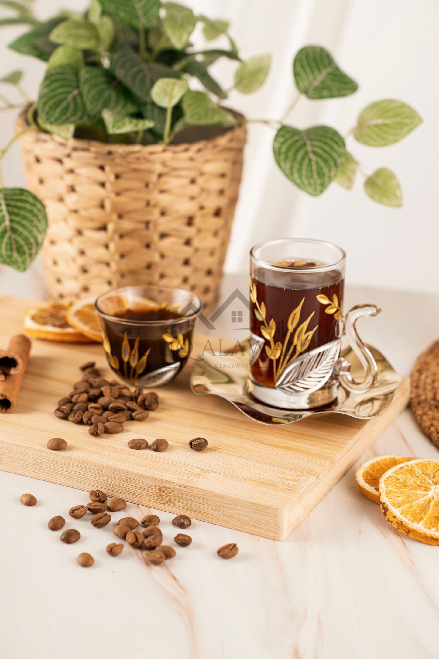 طقم شاي و قهوة 18 قطعة