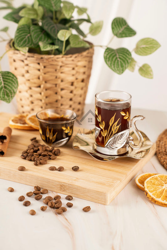 طقم شاي و قهوة 18 قطعة