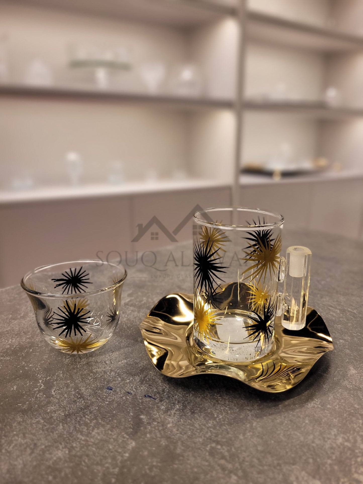 طقم شاي و قهوة 18 قطعة - SOUQ ALAWANI 