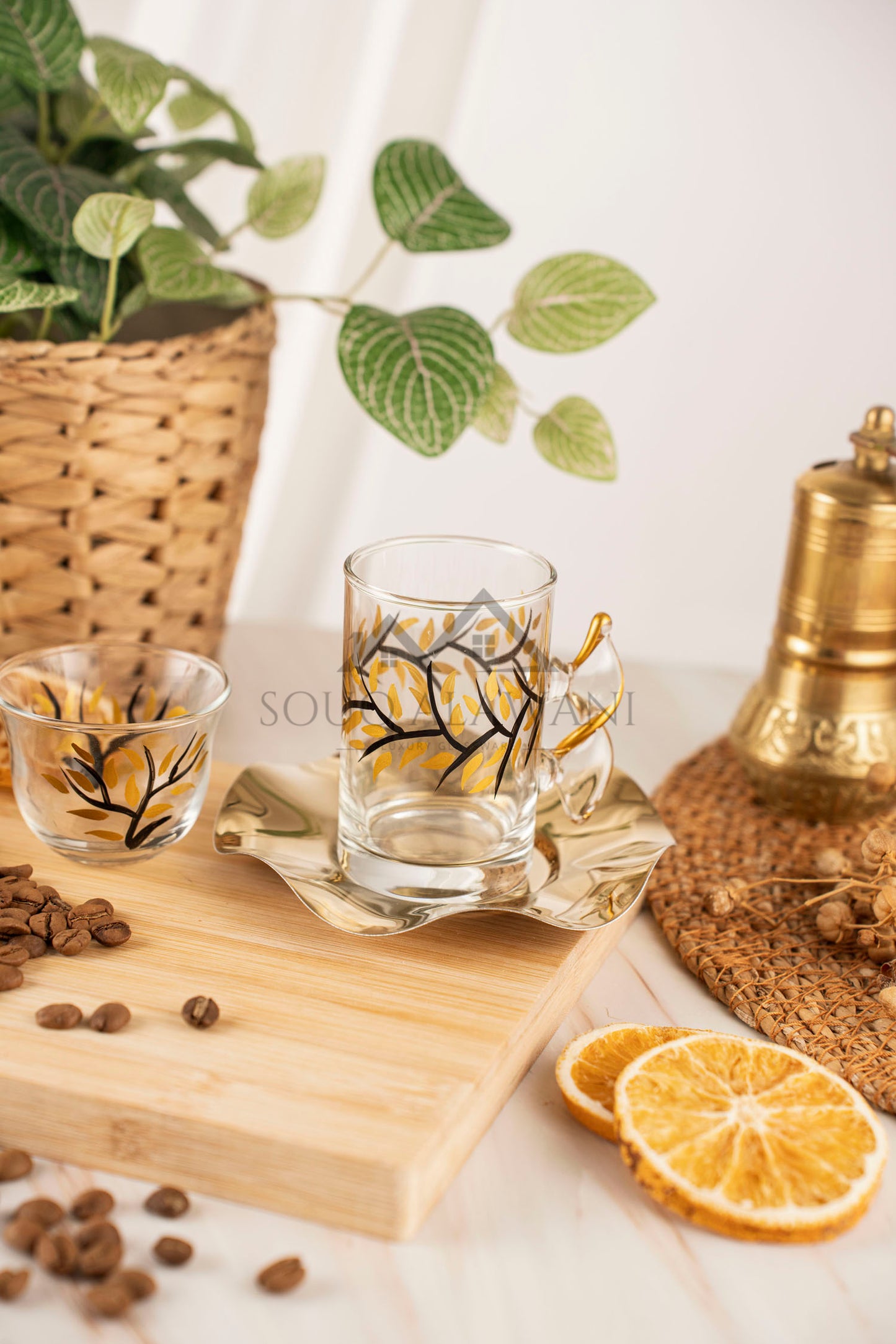 طقم شاي و قهوة 18 قطعة