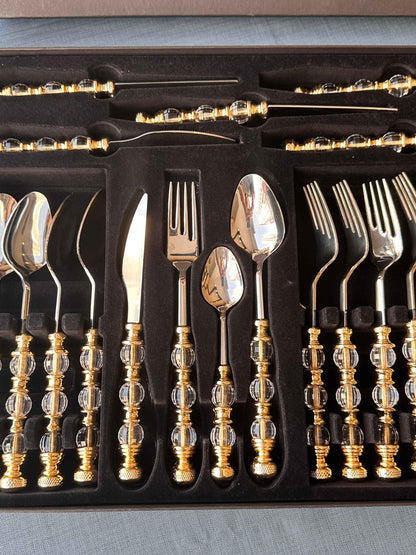 طقم ملاعق 24 قطعة - SOUQ ALAWANI 