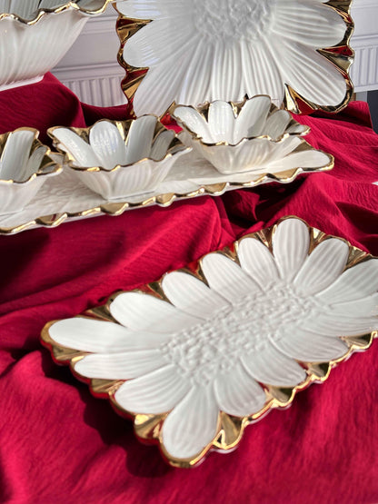 طقم أطباق تقديم بورسلان 7 قطع - SOUQ ALAWANI 