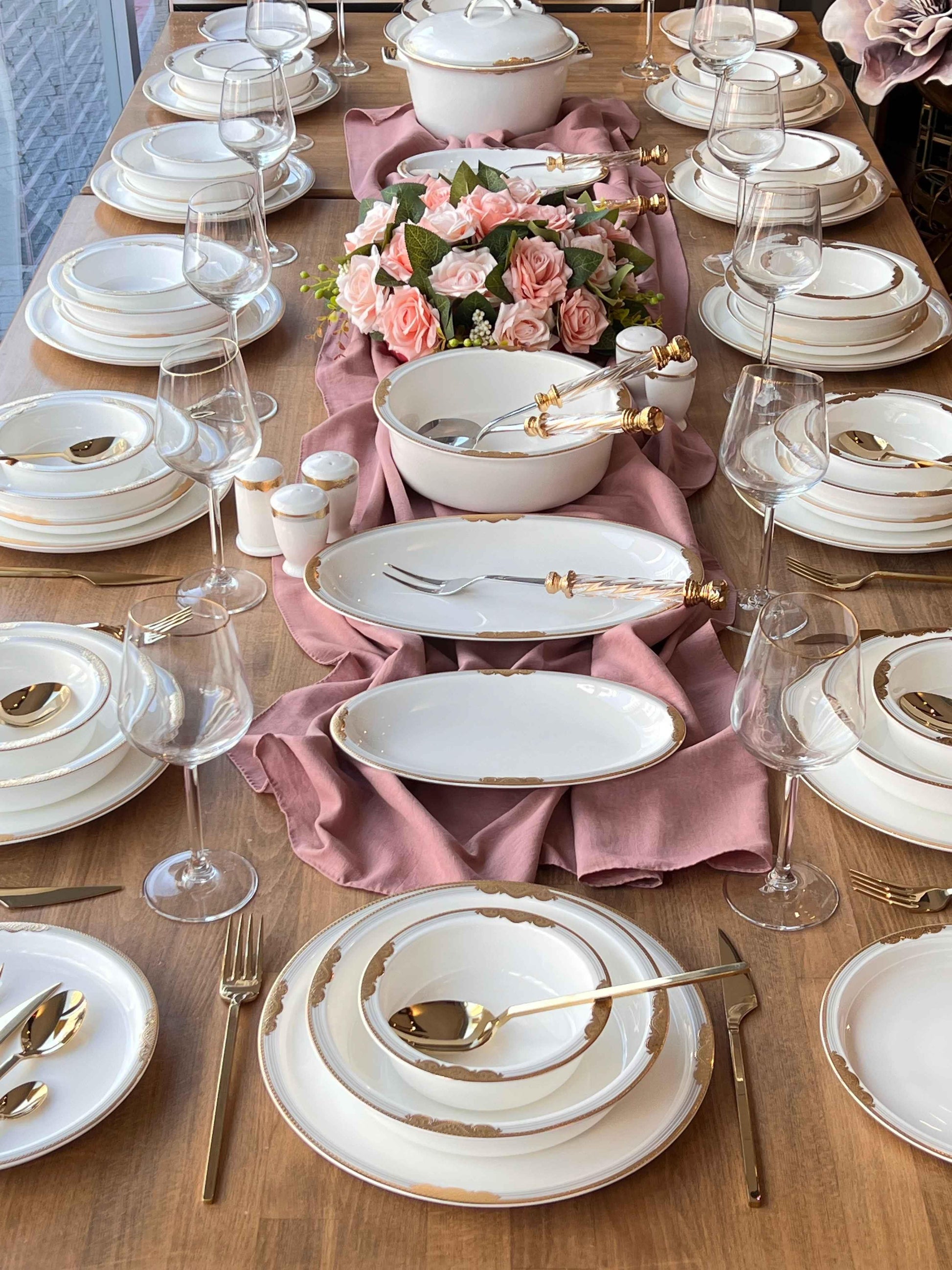 طقم سفرة 12 شخص -162- قطعة - SOUQ ALAWANI 