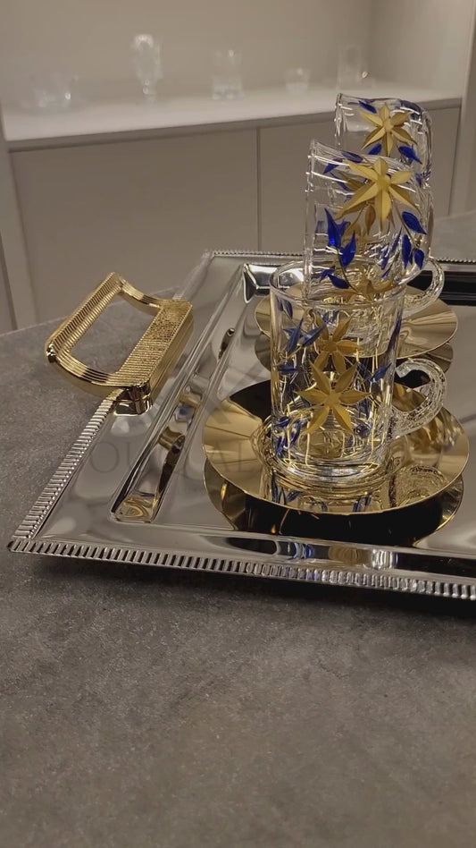 طقم شاي و قهوة 18 قطعة