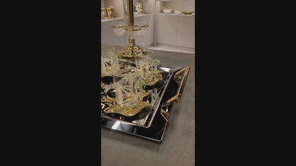 طقم شاي و قهوة 18 قطعة / النخلة