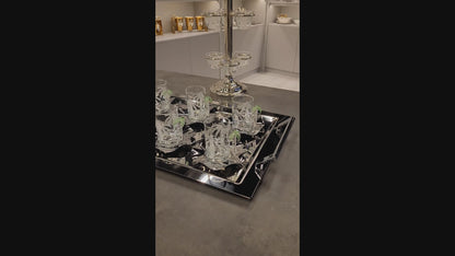 طقم شاي و قهوة 18 قطعة / النخلة