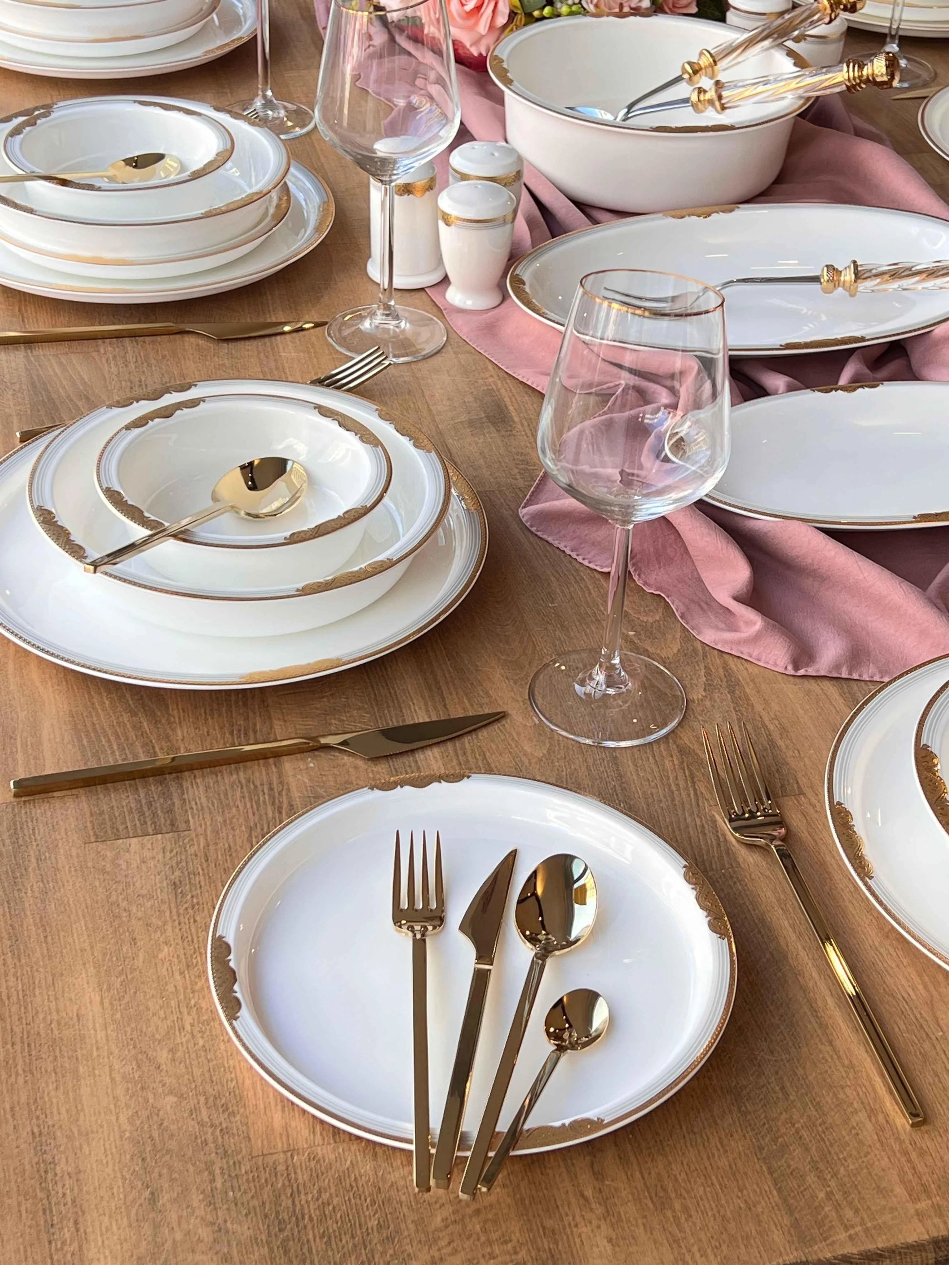 طقم سفرة 12 شخص -162- قطعة - SOUQ ALAWANI 