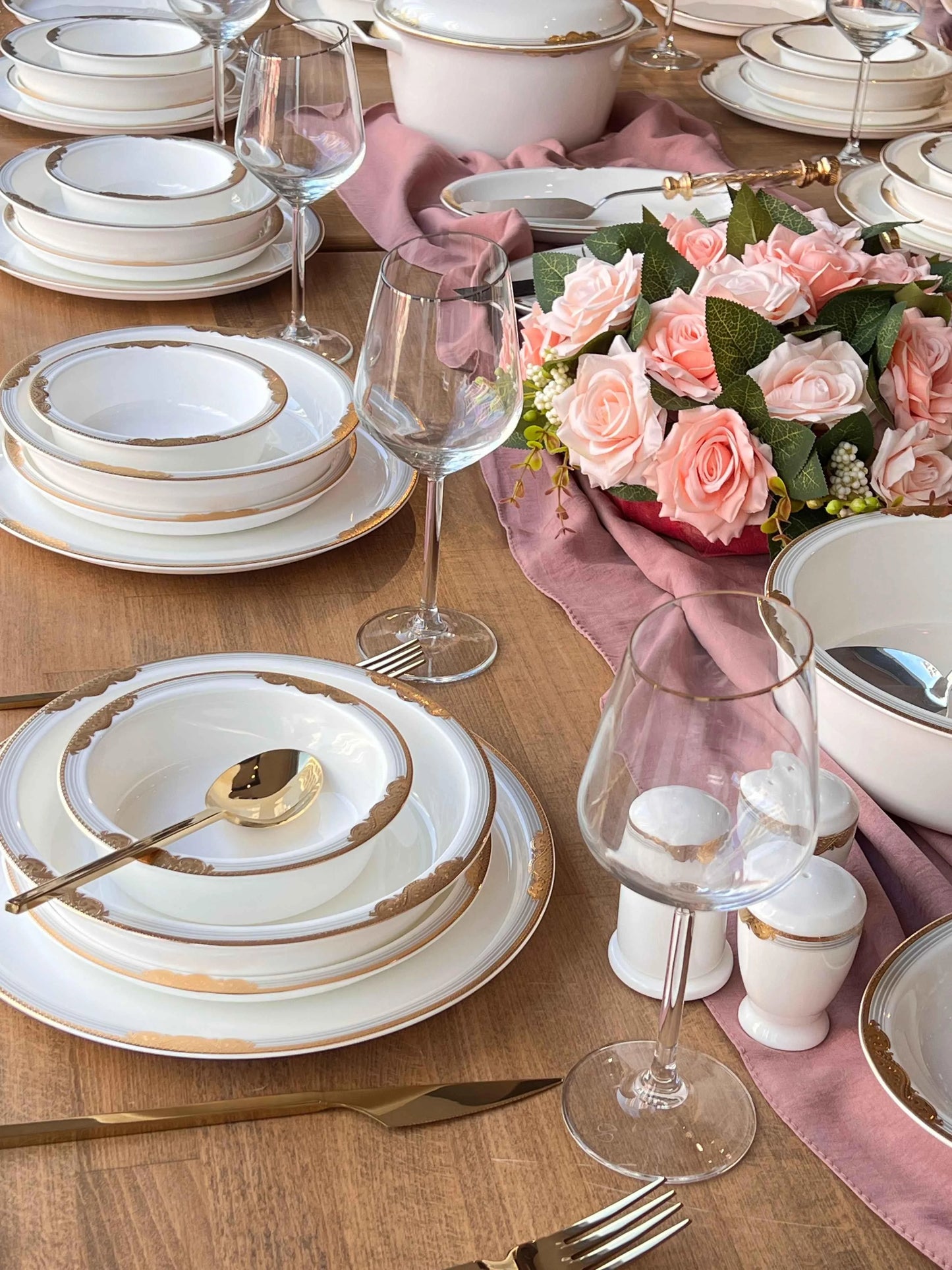 طقم سفرة 12 شخص -162- قطعة - SOUQ ALAWANI 