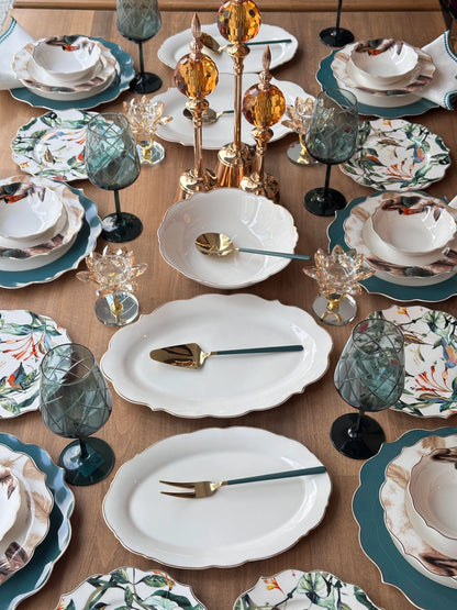 طقم سفرة 6 أشخاص -47- قطعة - SOUQ ALAWANI 