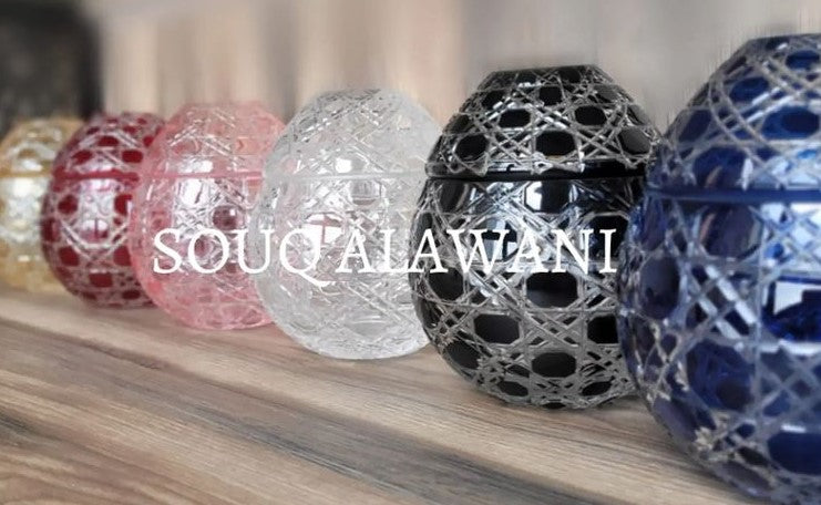 علب مناديل زجاجية - SOUQ ALAWANI 