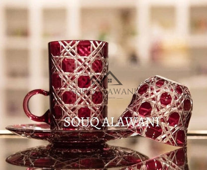 طقم شاي و قهوة 18 قطعة - SOUQ ALAWANI 