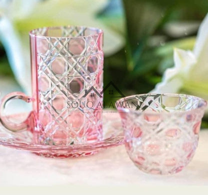 طقم شاي و قهوة 18 قطعة - SOUQ ALAWANI 