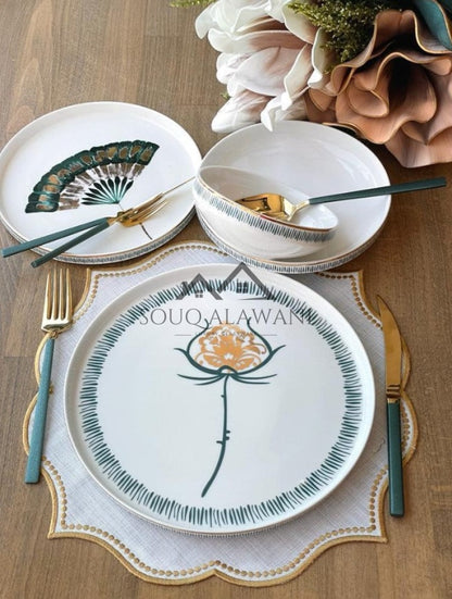 طقم سفرة 24 قطعة / 6 أشخاص - SOUQ ALAWANI 