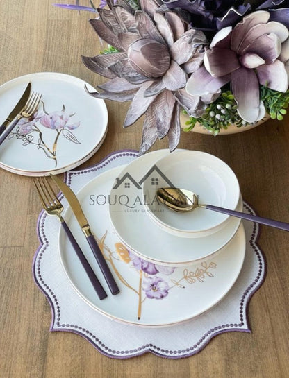 طقم سفرة 24 قطعة / 6 أشخاص - SOUQ ALAWANI 