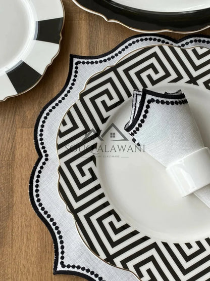 طقم مفارش & مناديل السفرة . 6 قطع - SOUQ ALAWANI 