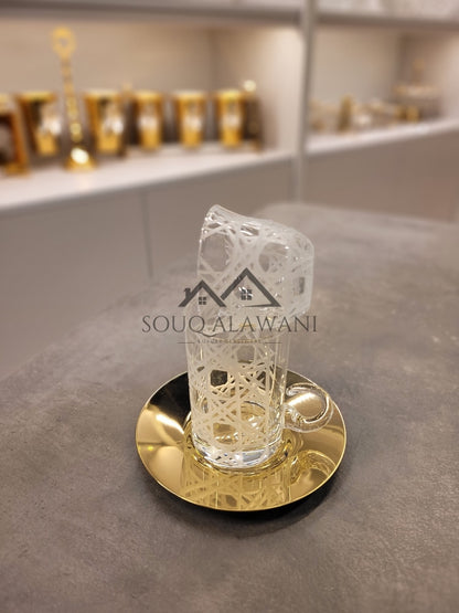 طقم شاي و قهوة 18 قطعة - SOUQ ALAWANI 