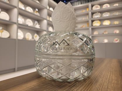 علب مناديل زجاجية فاخرة - SOUQ ALAWANI 