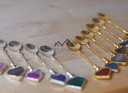 طقم ملاعق نحاسية 12 قطعة - SOUQ ALAWANI 