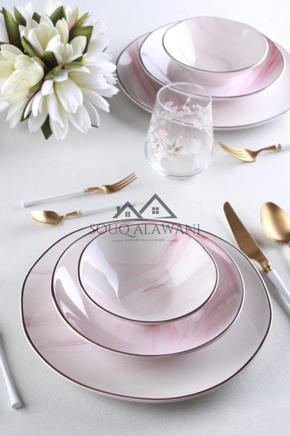 طقم سفرة 24 قطعة / 6 أشخاص - SOUQ ALAWANI 