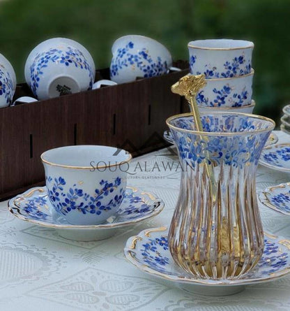طقم ضيافة 18 قطعة - SOUQ ALAWANI 
