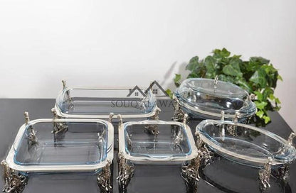 طقم سخانات طعام زجاجية 6 قطع - SOUQ ALAWANI 