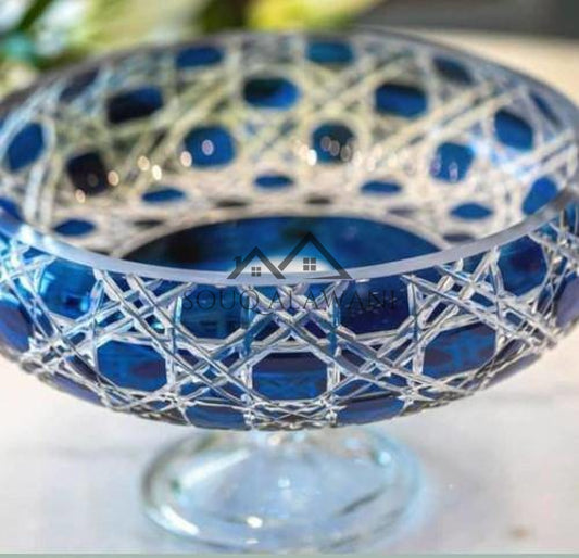 طبق حلى أزرق - SOUQ ALAWANI 