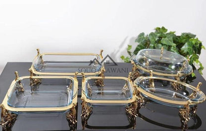 طقم سخانات طعام زجاجية 6 قطع - SOUQ ALAWANI 